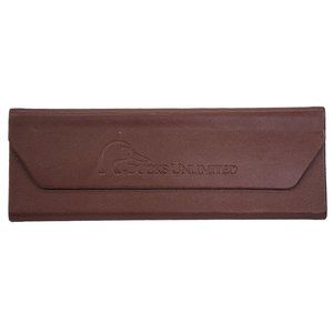 DUCKS UNLIMITED Eye Sun Glasses Case Foldable Triangle Faux‎ Leather Magnetic